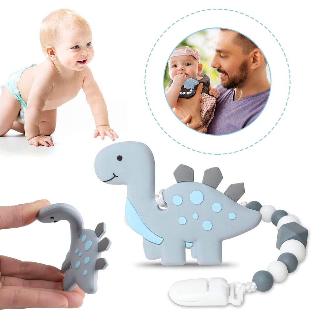 Baby Teething Toys, Dinosaur Teethers Pain Relief Toy with