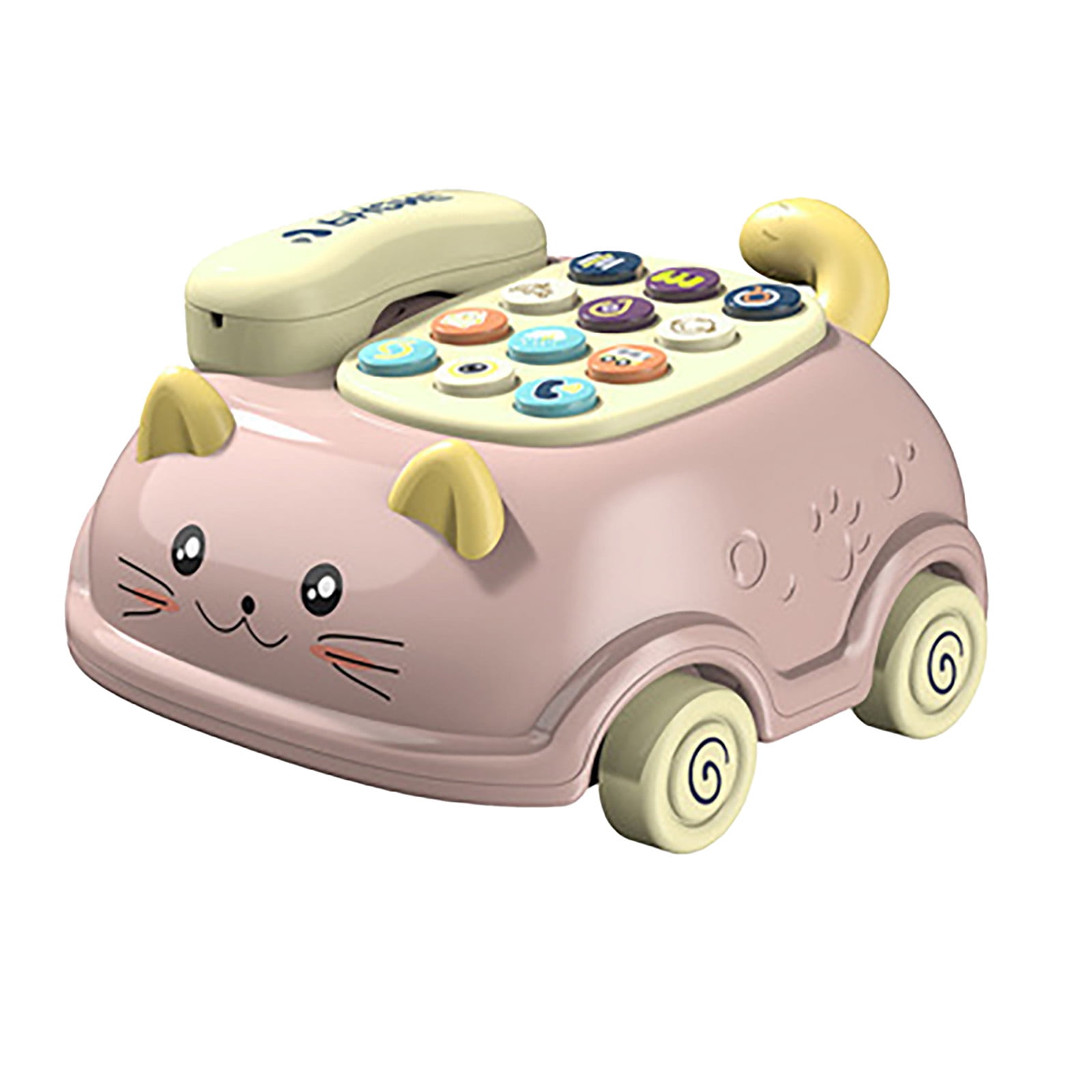 Baby Telephone Toy ，Bilingual Chinese and English，Cartoon Landline