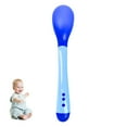 thumbnail image 1 of Baby Temperature Sensing Spoon and Fork Set Toddler Dinnerware Utensils Soft Feeding Cutlery - Tableware for Kids, 1 of 8