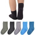 thumbnail image 1 of Baby Thermal Socks Toddler Boys/Girls Thick Warm Crew Socks with Grips Brushing Inside 5/6 Pack, 1 of 1
