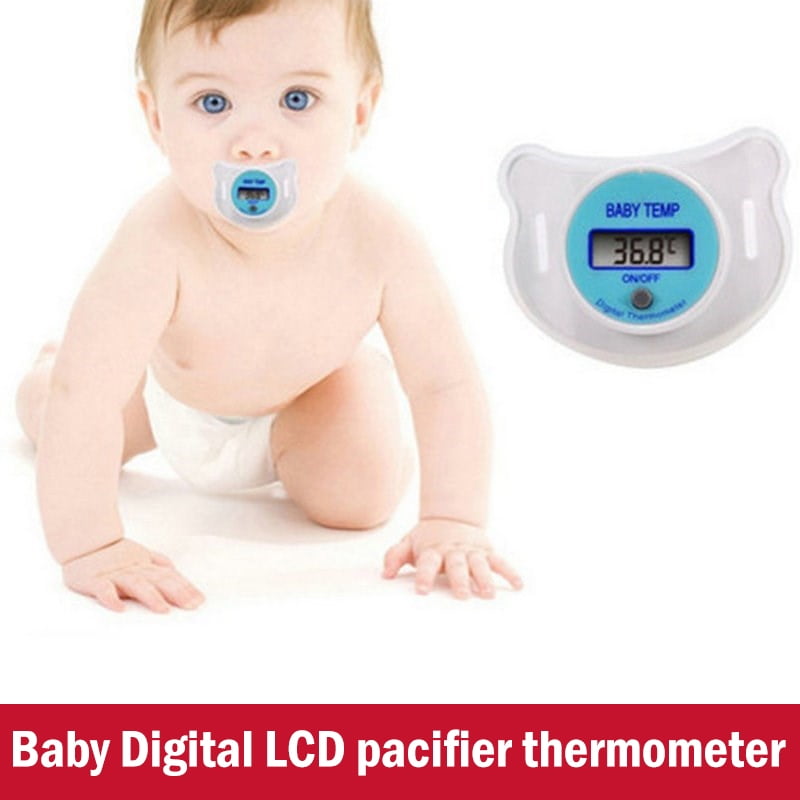 Baby Thermometer Pacifier Easy Digital Monitor of Temperature for Girl Or Boy in Celsius