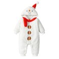 thumbnail image 1 of Baby Thicken Fleece Rompers Cartoon Animal Horn Hooded Jumpsuit 6M 12M 18M 24M Warm Kids Winter Outerwear Infant Playsuits Clothes, 1 of 9