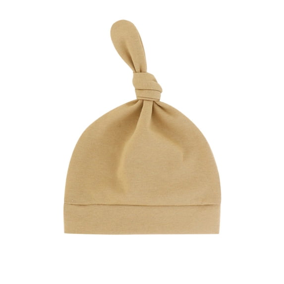 Baby Thin Cotton Beanie, Lightweight Single Layer Cap for Newborns and Infants, Breathable and Soft for Spring, Summer, and Fall Daily Wear, Comfortable and Simple Design Beige