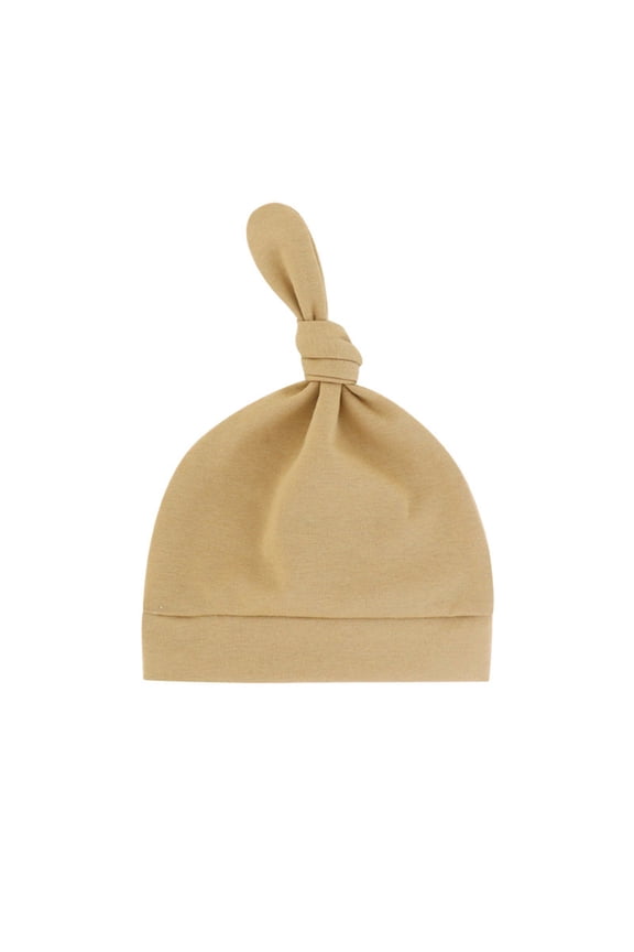 Baby Thin Cotton Beanie, Lightweight Single Layer Cap for Newborns and Infants, Breathable and Soft for Spring, Summer, and Fall Daily Wear, Comfortable and Simple Design Beige