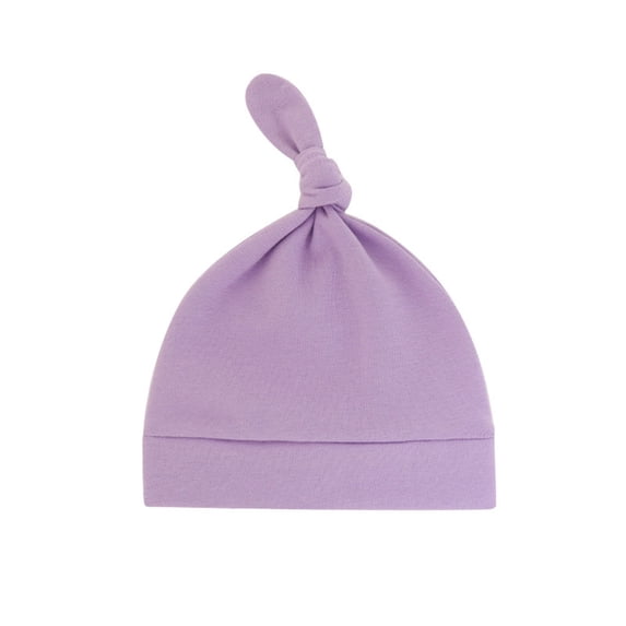 Baby Thin Cotton Beanie, Lightweight Single Layer Cap for Newborns and Infants, Breathable and Soft for Spring, Summer, and Fall Daily Wear, Comfortable and Simple Design Purple