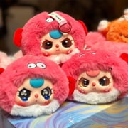Baby Three Blind Box Plush Romantic Ocean Sea Animals Series Plush Box Toys, Baby Three Mystery Box Surprise Doll with Keyring Christmas Gifts for Girls Toys Gift, Random 1pc