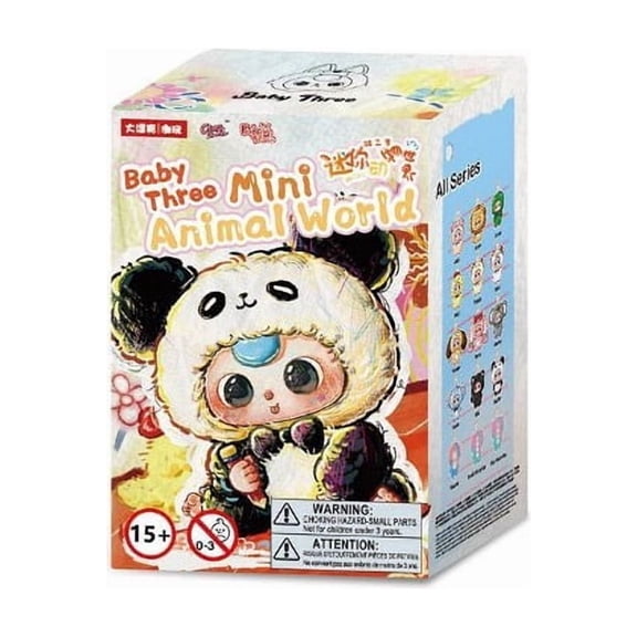 Baby Three Mini Animal Vinyl Face Plush
