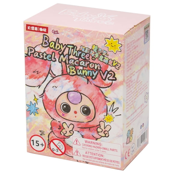 Baby Three Pastel Macaron Cute Bunny V.2 Mystery Pack (1 RANDOM Collector Vinyl Plush)