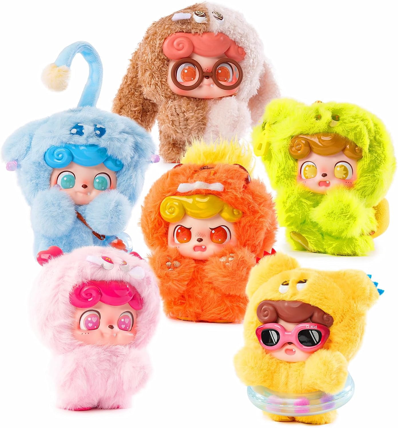 Baby Three Q.Kid Plush Blind Box, Baby Three Blind Box Plush