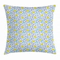 thumbnail image 1 of Baby Throw Pillow Cushion Cover, Washing Time Themed Image with Soap Bubbles Water Droplets Rubber Ducks Pattern, Decorative Square Accent Pillow Case, 18 X 18 Inches, Blue Lilac Yellow, by Ambesonne, 1 of 2
