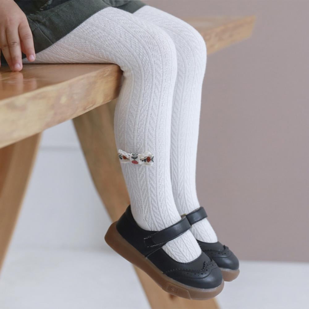 Baby Tights For Girls Soft Cotton Infant Leggings Toddler Solid Knit Socks Warm Stockings Newborn Pants Walmart