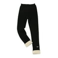 thumbnail image 1 of Baby Tights Toddler Thick Lined Leggings Pantihose Stretchy Basic Ankle Length Pants Girls Leggings Black 12 Years-14 Years, 1 of 7