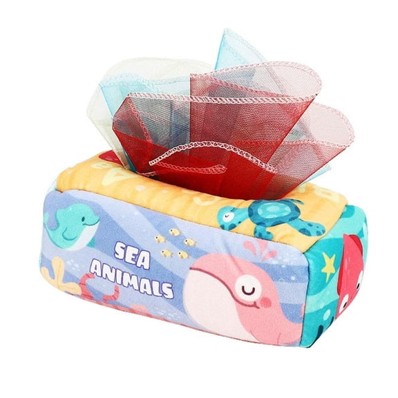 Baby Tissue Box Toy 6 to 12 Months for Babies Toys Toys Learning Toys Sensory Toys Boy Girl Gifts for Babies 6 12 18 Months Old Christmas Baby Stocking Stuffers