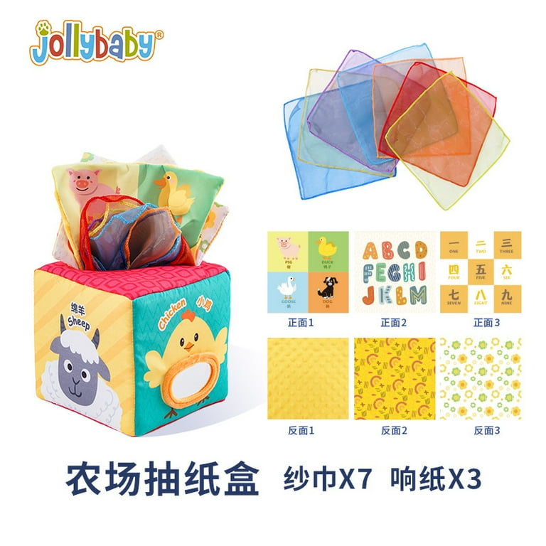 Baby Tissue Box Toy Baby Toys 6-12 Months Montessori Toys for