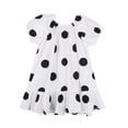 thumbnail image 1 of Baby Toddle Girls Dress Printed Princess Dresses Little Girls Cotton Casual Short Sleeves Skirts Dress Girls Ruffles Sleeve Dresses, 1 of 11