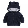 thumbnail image 1 of Baby / Toddler Baby Adorable Ear Decor Solid Hooded Coat(Baby boys＆Baby girls) 0-18M, 1 of 8