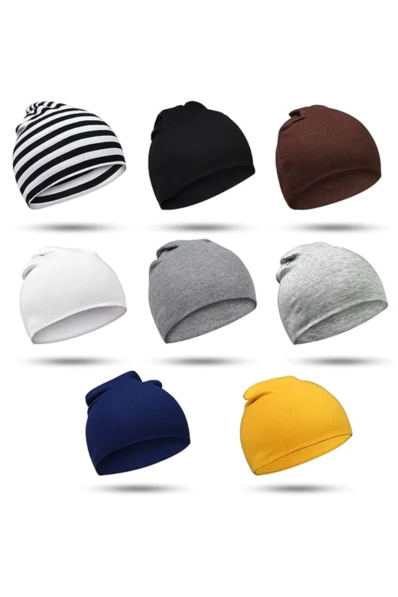 Baby Toddler Beanie Soft Cute Hat Infant Unisex Knit Cap Dirty Skullcap for 0-24 Months Kids