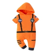 ELSKY Baby Toddler Boy Astronaut Costume Space Suit Cosplay Party Jumpsuit Halloween Rompers