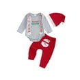Baby Toddler Boy Christmas Outfit, 0 3 6 12 18 Months Letter Print Long