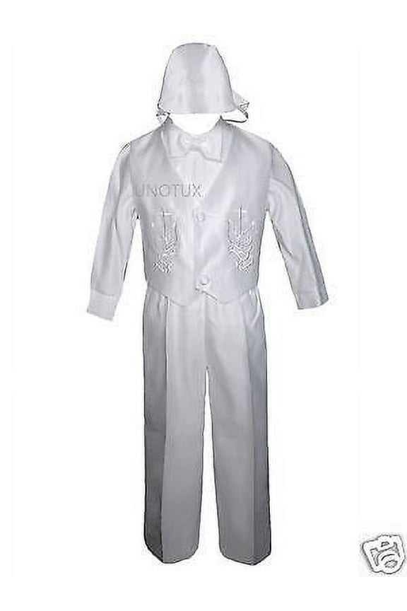 Baby Toddler Boy Communion Christening Baptism Outfit Suit Vest Set XS-XL 0M-24M