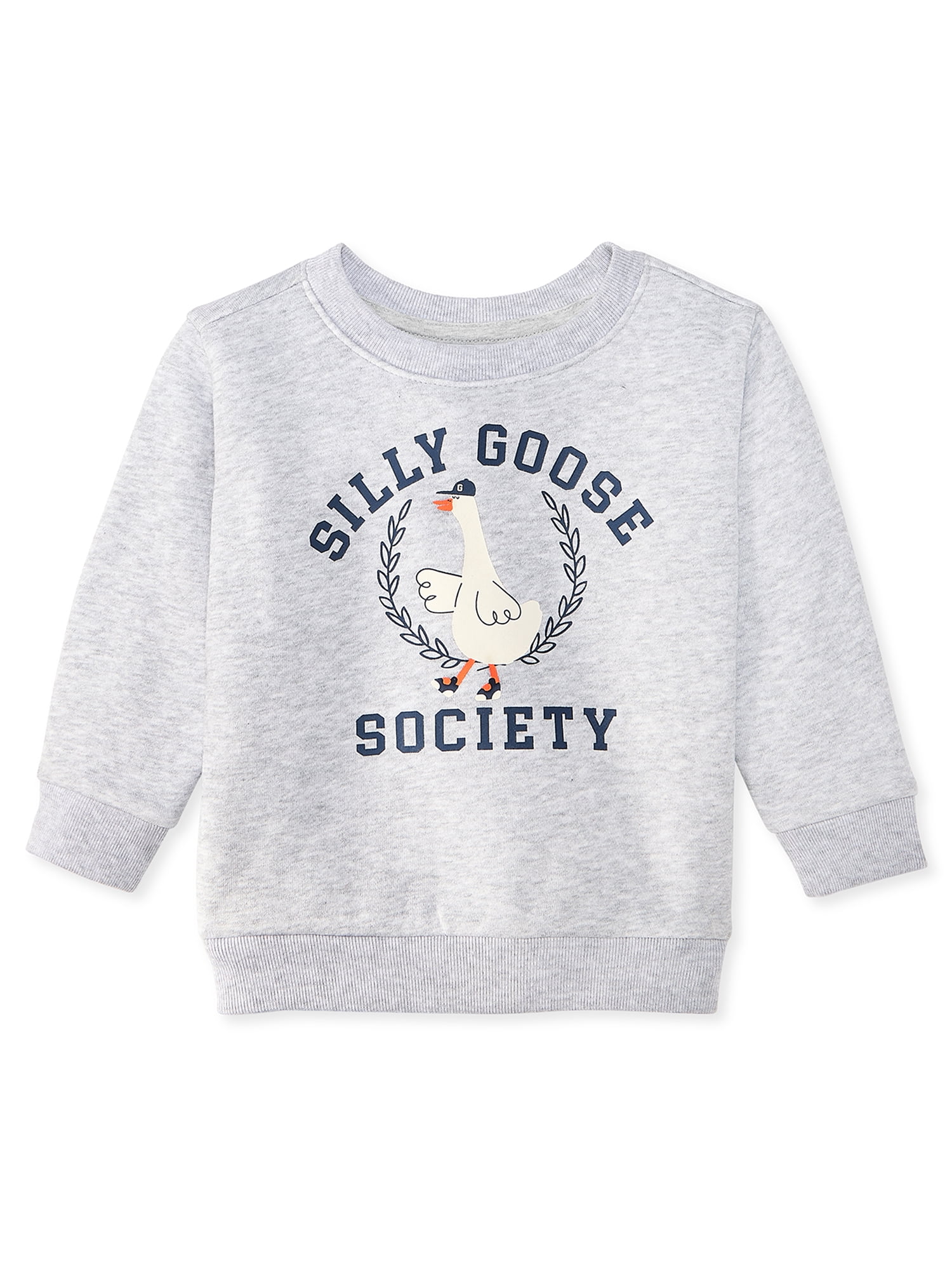 Garanimals Baby & Toddler Boys Graphic Fleece Crewneck Sweatshirt, Sizes 0-6T