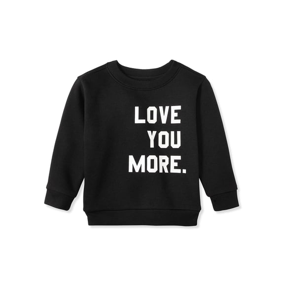 Garanimals Baby & Toddler Boys Graphic Fleece Crewneck Sweatshirt, Sizes 0-6T