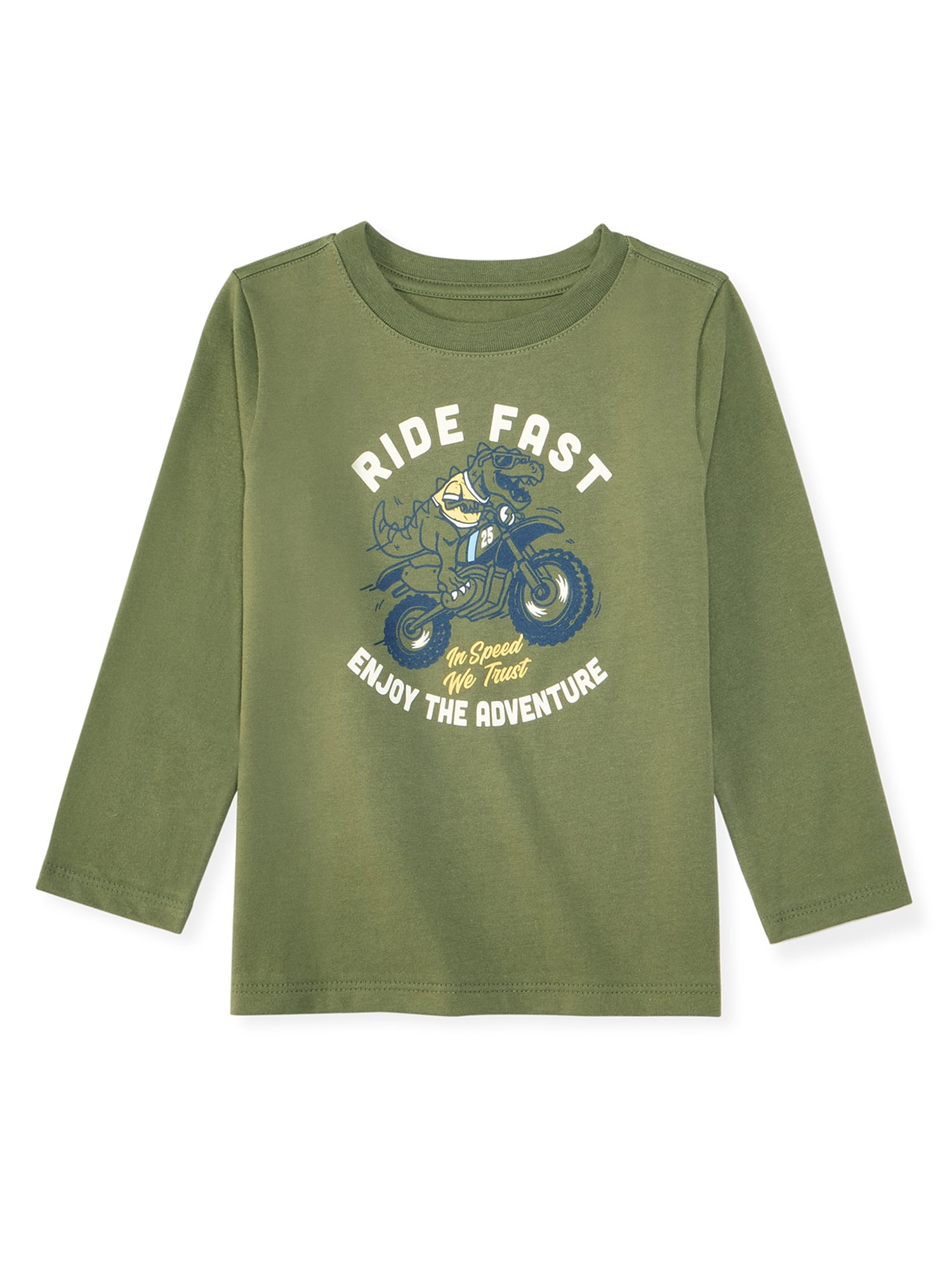 Garanimals Baby & Toddler Boys Long Sleeve Shirts, Single & 3-Pack, Sizes 0-6T