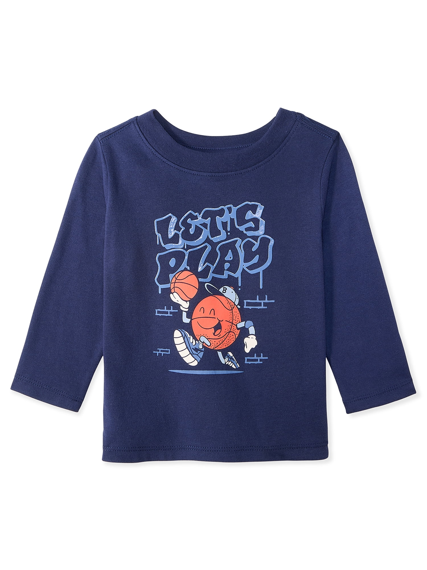 Baby & Toddler Boys Long Sleeve Shirts, Single & 3-Pack, Sizes 0-6T