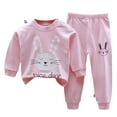 thumbnail image 1 of Baby Toddler Boy Girl Clothes Fall Winter Outfit Long Sleeve Sweatshirts Pants Set Boy Clothes Loungewears Pajamas Set 12-18 Months Toddler Pullover,6-12 Months, 1 of 4