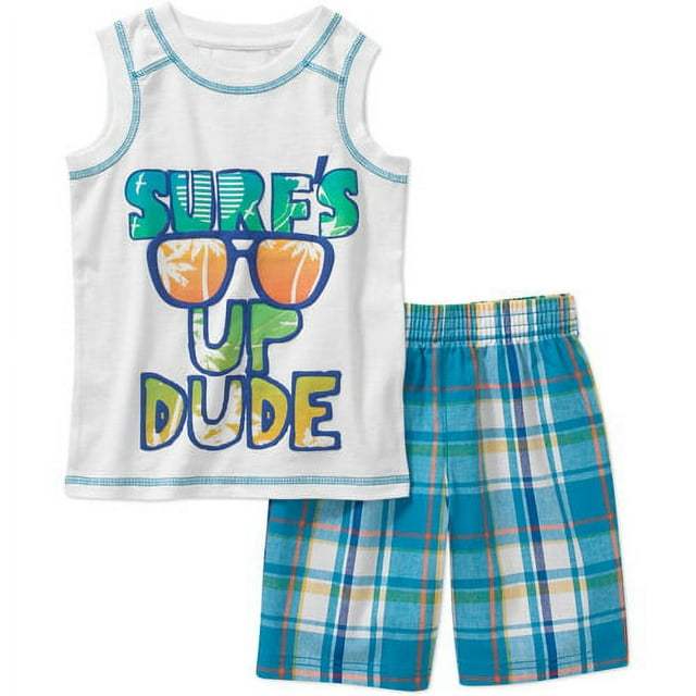 Baby Toddler Boy Graphic Tank And Shorts Set
