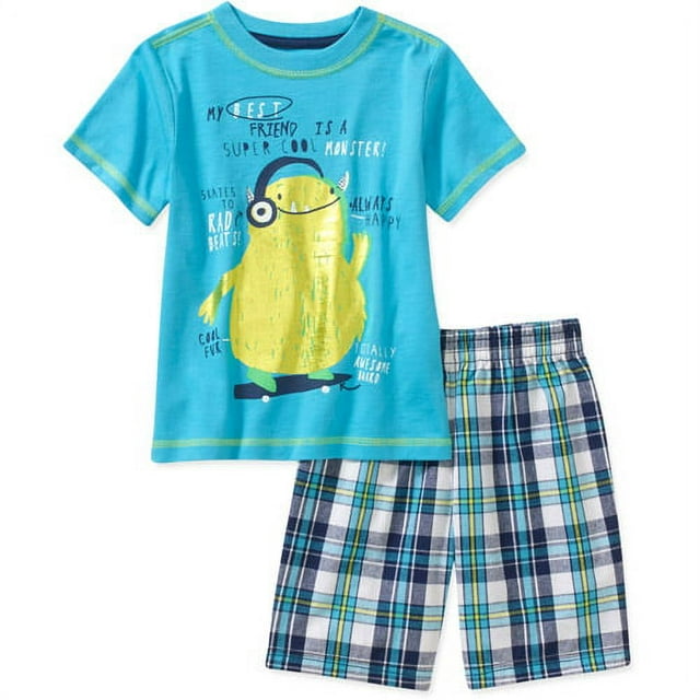Baby Toddler Boy Graphic Tee and Shorts Outfit Set