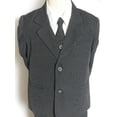 thumbnail image 1 of Baby Toddler Boy Holiday Wedding Formal Navy Pin Stripe Tuxedo Suit new born-3T, 1 of 7