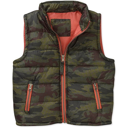 Baby Toddler Boy Printed Puffer Vest