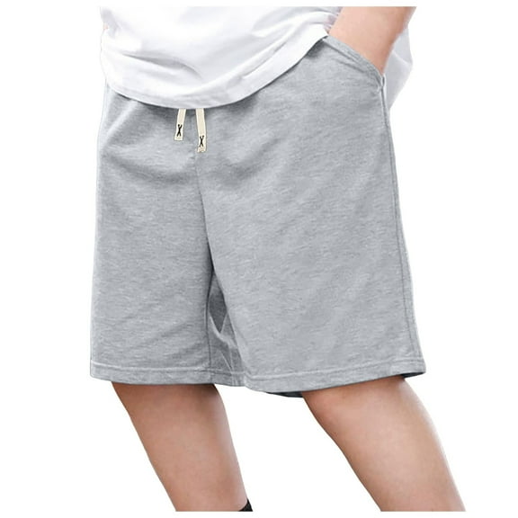 Baby Toddler Boy Shorts Summer Casual Boys Pull On Elastic Waist Athletic Fashion Solid Shorts with Pockets Shorts for Girls