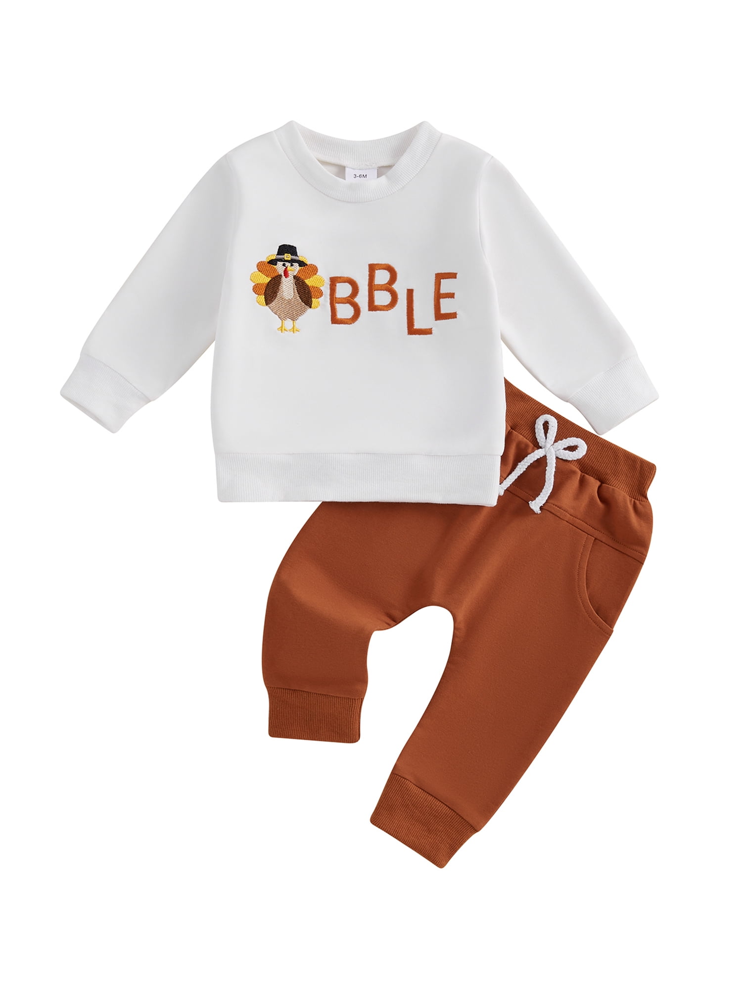 Baby Toddler Boy Thanksgiving Outfits 3 6 12 18 24 Months 2T 3T Long