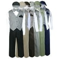 thumbnail image 1 of Baby Toddler Boy checks Easter Gingham Christmas Gift Long Vest Set Suits Sm-4T, 1 of 3