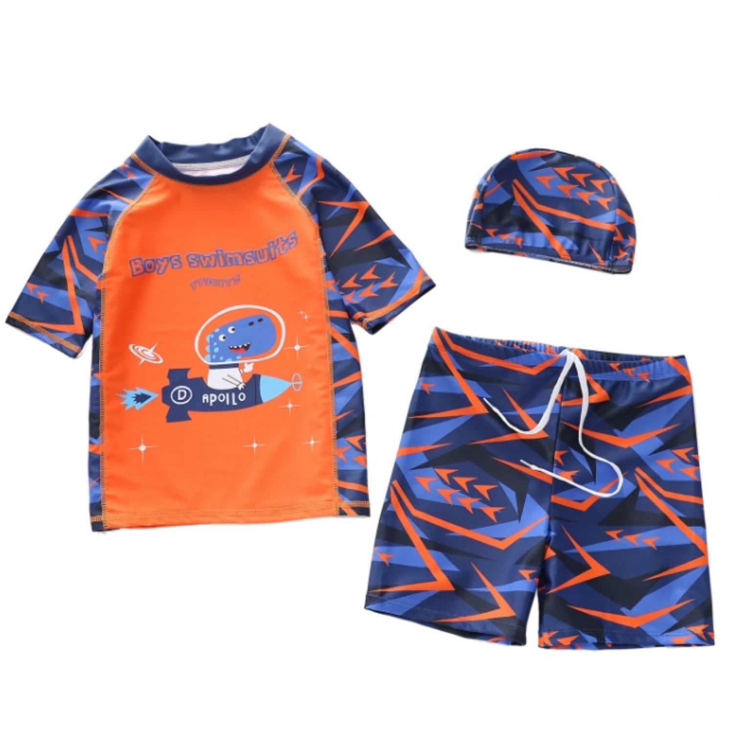 Baby Toddler Boys 3Pieces Swimsuit Sets UPF 50+ Bathing Suit Rash