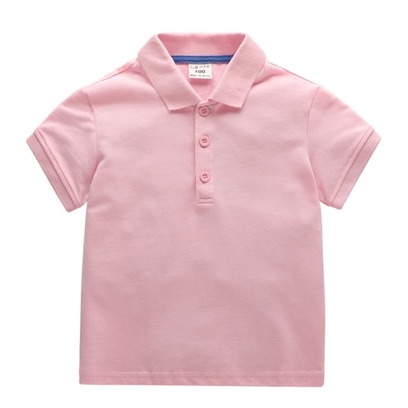 Baby Toddler Boys Classic Pol𝐨 Shirts Kids Short Sleeve Shirt School Unifor𝐦s for Boys Back Thermal Undershirts Boys