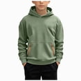 thumbnail image 1 of Baby And Toddler Boys Crewneck Sweatshirts Kids Solid Cotton Pullover Hoodie Long Sleeve T-Shirts Tops For 6-12 Months 12-24 Months 2t 3t 4t 5t 6t 7t 8t 9t Children,Baby Boy Hoodie 14-15 Years, 1 of 4