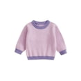 thumbnail image 1 of Baby Toddler Boys Girl Knit Sweaters 3 6 9 12 18 24 Months 2T 3T 4T 5T Long Sleeve Round Neck Bunny Embroidery Pullover Toddler Winter Tops, 1 of 9