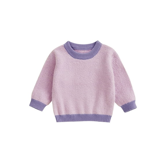 Baby Toddler Boys Girl Knit Sweaters 3 6 9 12 18 24 Months 2T 3T 4T 5T Long Sleeve Round Neck Bunny Embroidery Pullover Toddler Winter Tops