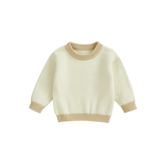 Baby Toddler Boys Girl Knit Sweaters 3 6 9 12 18 24 Months 2T 3T 4T 5T Long Sleeve Round Neck Bunny Embroidery Pullover Toddler Winter Tops