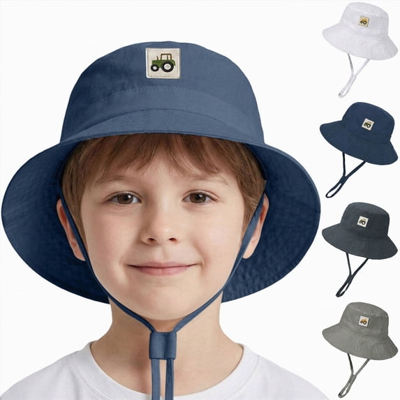 Baby Toddler Boys Girls Bucket Hat Newborn Sun Hats Classic Infant Summer UV Protection Hats Kids Beach Cap 6-12 Months 12-24 Months 2t 3t 4t 5t 6t 7t 8t 9t Children(AG,3-10 Years)