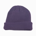 thumbnail image 1 of Baby Toddler Boys Girls Knit Warm Winter Hats Cuffed Caps 1 To 9 Years,1-9 Years,Dark Purple Hat, 1 of 4