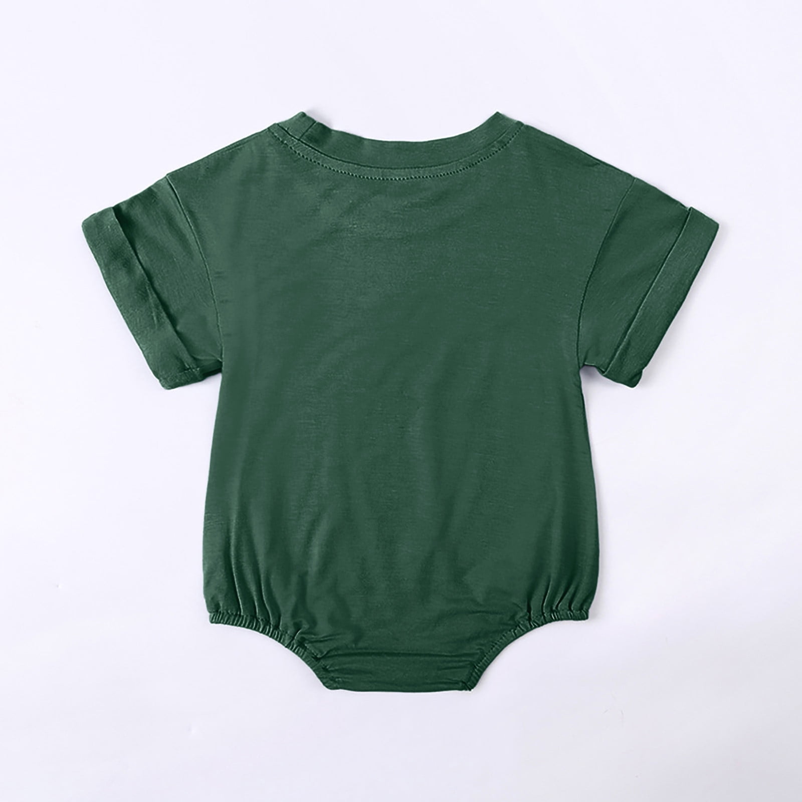 Solid Romper Baby Toddler Boys Girls Short Sleeve Solid Rompers Jumpsuits - Walmart.com