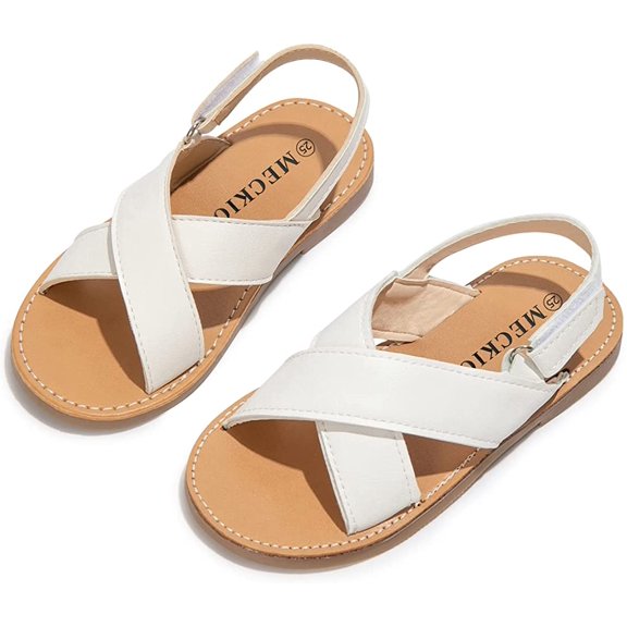 Baby Toddler Boys Girls Summer Sandals Slip-On Open Toe Beach Pool Slides Sandals Little Kid Non-Slip Soft Rubber Sole Princess Flat Shoes