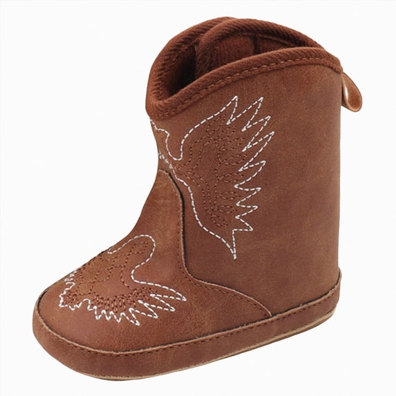 Baby & Toddler Boys Girls Western Cowboy Boots Cowgirls Boots for Kids Booties Toddler Soft Sole Size 0-6 Months