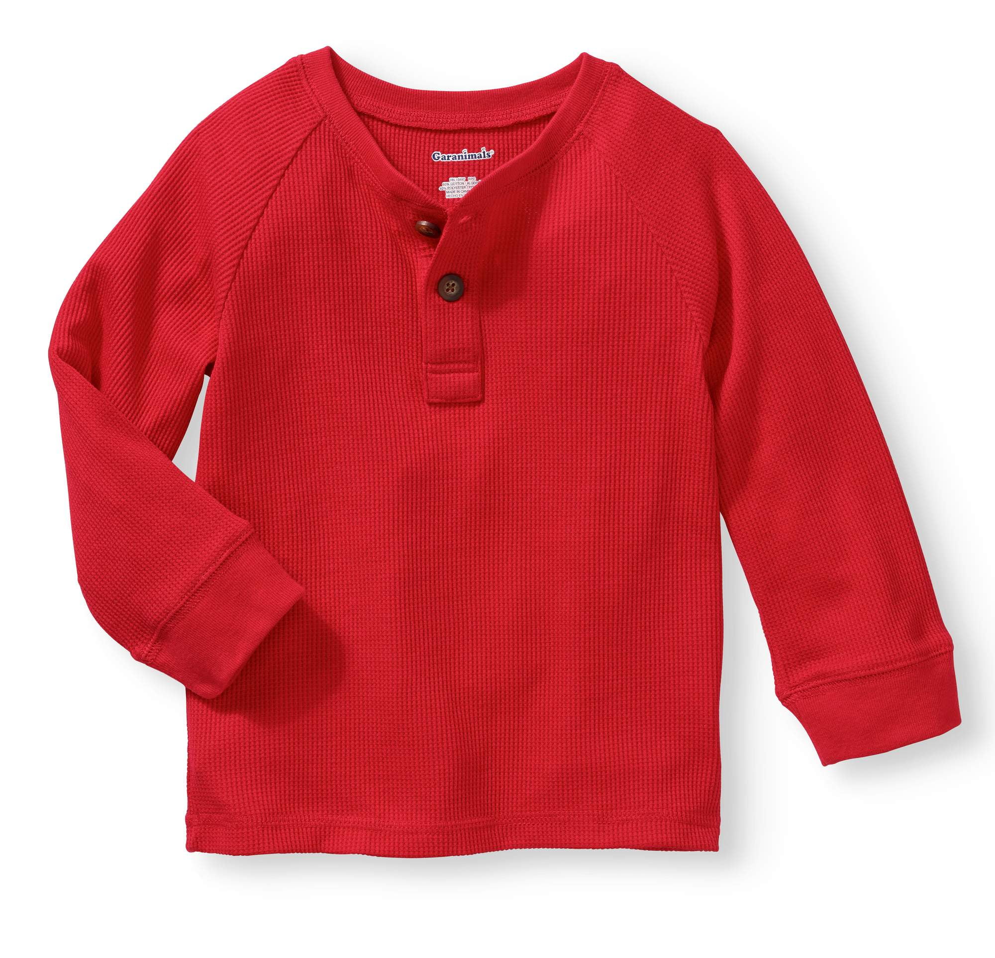 Baby thermal long outlet sleeve henley