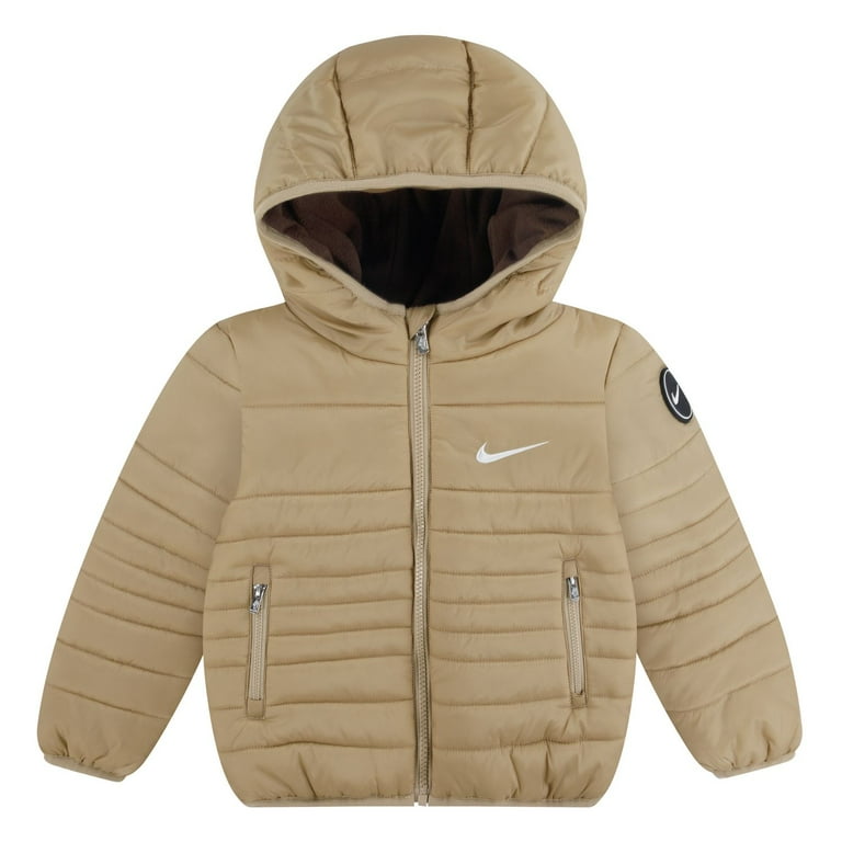 Baby Toddler Boys Nike Midweight Water Resistant Jacket Color Khaki Size 2T