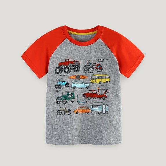 Baby Toddler Boys T-Shirt Short Sleeve Crewneck Tee